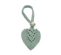 6 Pcs Handmade Curtain Tiebacks Macrame Tassel Leaf Shaped Curtain Holdback Braided Tie Back Holder Home Decoration For Home(Green)
