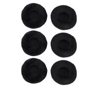 6 PCS Headphone Earpads : Velvet Earpads Cushions 60mm for Ath ES55 ATH SJ1, Soft Comfortable Replacement (Black)