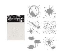 6 Pcs Heart Drawing Templates Inks Dots Stencils Art and Craft for Classroom Activities Crafting Heart Painting