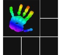 6 Pcs Heat Sensitive Sheet Temperature Sensitive Sheet 6 Color Changing Heat Sensitive Board, 24 to 34 Celsius Degree Transition for Science Experiment (6 x 6 Inch)