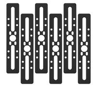 6 Pcs Heavy Duty Slotted Flat Metal Mending Plates Timber Brackets 200x36mm