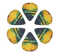 6 Pcs Hexagon Guitar Picks Shiny Guitar Picks for Acoustic Guitars Violin Ukulele Bass