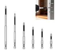 6 Pcs High Magnetic Screwdriver Drill Bit Set, Magnetic Drill Bits, Strong Screwdriver Bits, Anti-Slip Durability Bits for Electric Drill Impact Driver and Hand Drill,Contain 50 65 75 100 120 150mm