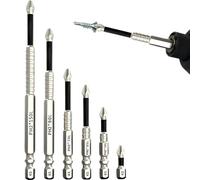 6 PCS High-Magnetic Screwdriver Drill Bit Set, Strong Magnetic Anti-Slip Durability Screwdriver Set for DIY Projects, Furniture Assembly, and Electronic Repairs,Size 25-50-65-75-90-100mm