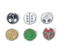 6 Pcs Hollow Knights Badge, The Knight and Grimm Figure Brooch, Hollow Knights Enamel Pin Metal Badge, Hollow Knights Cosplay Backpack Decor