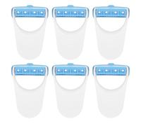6 Pcs Horse Clippers with Protective Covers, Portable Grooming Tools for Pet Care and Trimming (Blue)