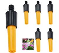 6 Pcs Hose Nozzles, Garden Hose Nozzles, Hose Pipe Nozzle End and Spray Adjustable Head Garden Hose to Adjust The Water Flow for Watering Plants Car Washing Shower Pet