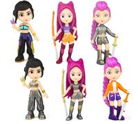 6 Pcs HUNTR/X Figure Set - K-p_0p Dem0n Hun-ters Toys Collectible Tiger & Birds Anime Doll, Gift for Movie Anime Fans & Collectors Boys & Girls