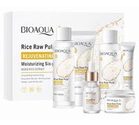 6 Pcs Hydrating Travel Size Gift - Rice Raw Pulp Firming Skincare Sets Kits | for Women Girls Pamper Gifts with Toner,Cleanser,Essence,Lotion,Eye Cream,Face Cream.Vegan Cruelty-Free,SKIN Hydrated Ever