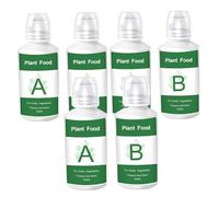 6 PCS Hydroponic Plant Food A & B Nutrient Solution for Hydroponic Growing, Advanced Fertilizer for Vegetables, Fruits, Flowers & Indoor Plants