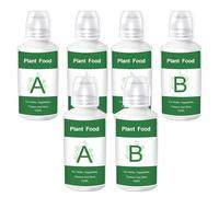6 PCS Hydroponic Plant Food A & B Nutrient Solution for Hydroponic Growing, Advanced Fertilizer for Vegetables, Fruits, Flowers & Indoor Plants