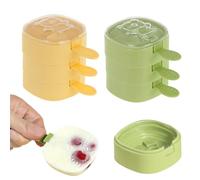 6 Pcs Ice Lolly Moulds, Reusable Silicone Ice Lolly Molds with Sticks, BPA Free Ice Popsicle Mould, Ice Cream Mould with Non-Spill Lid, Perfect for DIY Dessert, Cake Pops, Ice Pop Moulds