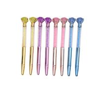 6 PCs-Imitation Diamond Gel Pen Modeling Pen Fresh and Exquisite Stationery for Students-Carbon Black