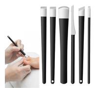 6 PCS Ingrown Toenail Tool Pedicure Tool Kit, Ingrown Toenail Removal Kit Stainless Steel Removal Pedicure Scraper with Storage Box Professional Foot Scraper Callus Shaver for Men Women, Black