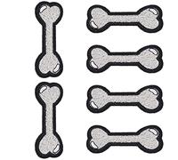 6 Pcs Iron on Patches Dog Bone Shapes Sew on Patches Comfortable DIY Sew Applique Repair Patches for Jackets Jeans Bag Shoes T Shirt Hat