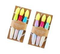 6 Pcs Kids Painting Brush Set Chalk Brushes Sidewalk Chalk Paint Brush For Wall Paper Blackboard Art Learning Activities Sidewalk Paint Children's Craft Scrapbooking Brushes For Kids