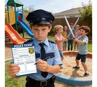 6 Pcs Kids Pretend Play Notepads,Imaginative Role Playtime Bundle, Include Doctor Teacher Vet Coffee Restaurant,for Children School Party Road Trip