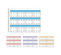 6 Pcs Kids Visual Tracking Training Cards Educational Toy Dot Patterns Connection Card for Home School Outdoor Learning Portable Development Activity Card