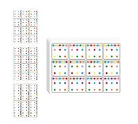 6 Pcs Kids Visual Tracking Training Cards with Interactive Dot Patterns Learning Aid for Kindergarten Sensory Training Dot Patterns Connection Card