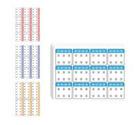 6 Pcs Kids Visual Tracking Training Cards with Interactive Dot Patterns Learning Aid for Kindergarten Sensory Training Portable Development Activity Card