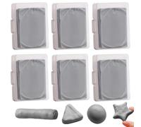 6 PCS Kneaded Art Erasers, Grey Artist Eraser with Case, Kneadable Eraser