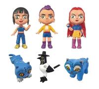 6 pcs Korean Idol Demon Hunters Cake Toppers Character Set of Action Figures Toys，Korean Idol Demon Hunters Mini Figurines Dolls Birthday Party Supplies Car Desktop Birthday Decorations