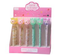 6 PCs-Korean Version of Small Fresh Sequins Gel Pen Cartoon Creative Stationery-Daisy elk Sequins