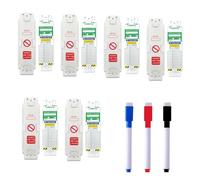 6 PCS Ladder Tags, Waterproof Ladder Inspection Tags, Ladder Inspection Tag Inserts, Comes with 3 Erasable Pens, Suitable for All Ladder Types, Safety Protect for Indoor and Outdoor Ladders