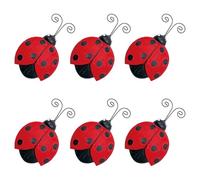 6 Pcs Ladybug Refrigerator Magnets,Cute Ladybug Fridge Magnets,Cute Magnets for Whiteboard Decorative Fridge Magnets for Refrigerator,Magnet Cabinet,Microwave,File Cabinet