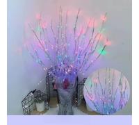 6 PCS LED Lighted Twig Branches 120 LED Beads Warm White Colored Battery Operated Decorative Branch Lights for Vase Bedroom Restaurant Coffee Bar Library Party Photo Background 70CM