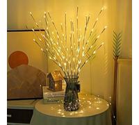 6 PCS LED Lighted Twig Branches 120 LED Beads Warm White Colored Battery Operated Decorative Branch Lights for Vase Bedroom Restaurant Coffee Bar Library Party Photo Background 70CM