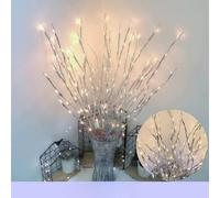 6 PCS LED Lighted Twig Branches 120 LED Beads Warm White Colored Battery Operated Decorative Branch Lights for Vase Bedroom Restaurant Coffee Bar Library Party Photo Background 70CM
