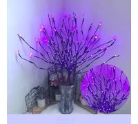 6 PCS LED Lighted Twig Branches 120 LED Beads Warm White Colored Battery Operated Decorative Branch Lights for Vase Bedroom Restaurant Coffee Bar Library Party Photo Background 70CM