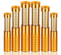 6 PCS LED Strobe Baton Light Led Bottle Service Lights Sparklers Champagne Bottle Handheld Light Topper for Nightclub Wedding Party Concert (Gold)