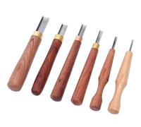 6 Pcs Linocut Tools Sets, Linoleum Hand Carving Tools, Knife Width 2mm, 3mm, 5mm, 8mm, 10mm, 12mm, Wood Chisel Square Shaped Knife, for Printmaking Woodcarving Woodblock
