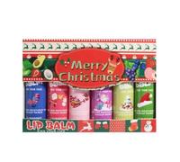 6 pcs Lip Balm Set, Moisturizing Lip Balm Fruity for Dry Cracked Lips, Fade Lip Lines, Moisturiser for Lips, Travel Size for Daily Use, Winter Anti-Crack, Easy to Apply (1)