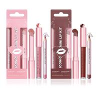 6 Pcs Lip Liner and Lipstick Set Long Lasting & Hydrating Lipstick and Lip Liner Set Waterproof Makeup Lipstick Set for Women Girls Dry Lips