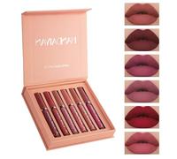6 Pcs Lipstick Sets for Women, Matt Long Lasting Nude Liquid Lipsticks,Waterproof Non-Stick Cup Make Up Lipgloss Set, Lip Gloss Gift Matte Stay On Lip Sticks 24 Hours