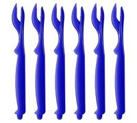 6 PCS Lobster Shellers Lobster Crackers Crab Legs Crackers Crab Picking Tools Crabs Opener Easy Opener Shellfish Picks Crabs Tool Set for Eating Prawns (Blue 7.48" × 0.71")