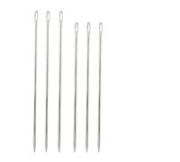 6 Pcs Long Needles for Sewing, Large-Eye Sewing Needles, Darning Kit, Straight Extra Long Darning Needle for Wool, Crafts, Large Needle Tufting Webbing(10"&12")