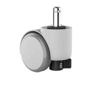 6 Pcs/Lot Wheels Gravity Self-Locking M11 Caster Automatic Brake Children' Student Chair Universal Computer Accessories(Gray White)