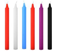 6 Pcs Low Temperature Candles, Fengek 7 Inch Low Heat Candles Romantic Wax Dripping, 5 Color