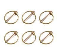 6 Pcs Lynch Multi-Functional Safety Linch Pin with Ring Lock Pins for Boat, Kayak, Canoe, Trailer, Tractor, Trolley, Mowers