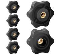 6 PCS M6 Clamping Nuts, Knob Grip Screw, Plastic Star Nuts For Machines and Systems, Furniture, Machine Tools, Fitness Equipment