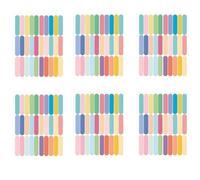 6 Pcs Macaron Confetti Wall Decor Stickers Peel and Stick, Colorful Vinyl Wall Decals for Nursery, Playroom, Youngster Room, Easy to Apply, 11.8 x 8.66 in / 30 x 22 cm