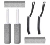 6 Pcs Magic Brush, Pumice Stone For Toilet, Toilet Pumice Cleaning Stone, With Handle Toilet Pumice Stone, Remove Toilet Stains, Calcium Buildup And Rust Suitable For Cleaning Toilet, Bathroom