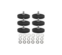 6 Pcs Magnet Car Mount Round Magnets License Plate Magnet Rubber Coated Mounting Magnets Rubber Coated Magnet