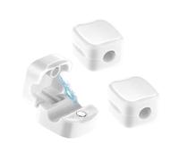 6 Pcs Magnetic Cable Holder - Under Desk Cable Clips for Management, Magnetic Cord Organizer, Hide Phone Charging Cable Keeper, Cord Holder for Home Office Desk, Phone, Car, and Wall (6 Pcs White)