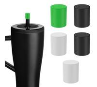 6 Pcs Magnetic Straw Cap Silicone Enclosed Magnet Design Easy to Clean Straw Cover Protector Compatible with BrüMate All Era and Resa Bottle(A total of 6 packs,2 black, green and white)