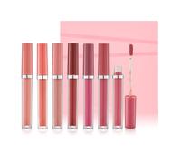 6 PCS Matte Lipstick Set, Nude Pink Rose Pink Deep Red Lipstick for Women Silky Smooth Full-Coverage Non-fading Longlasting Lipsticks Waterproof Tinted Lip Balm, Gift for Women